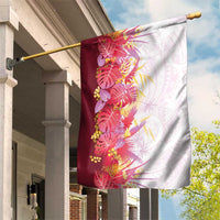 Hawaii Tropical Plant Akala Garden Flag Vibrant Polynesian Pattern LT01 House Flag Pink - Polynesian Pride