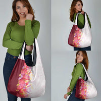 Hawaii Tropical Plant Akala Grocery Bag Vibrant Polynesian Pattern LT01 - Polynesian Pride