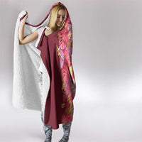 Hawaii Tropical Plant Akala Hooded Blanket Vibrant Polynesian Pattern LT01 - Polynesian Pride