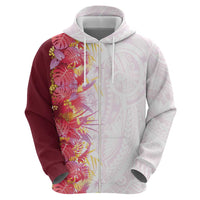 Hawaii Tropical Plant Akala Hoodie Vibrant Polynesian Pattern LT01 - Polynesian Pride