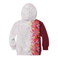 Hawaii Tropical Plant Akala Kid Hoodie Vibrant Polynesian Pattern LT01 - Polynesian Pride