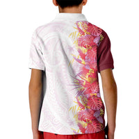 Hawaii Tropical Plant Akala Kid Polo Shirt Vibrant Polynesian Pattern LT01 - Polynesian Pride