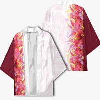 Hawaii Tropical Plant Akala Kimono Vibrant Polynesian Pattern LT01 - Polynesian Pride