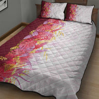 Hawaii Tropical Plant Akala Quilt Bed Set Vibrant Polynesian Pattern LT01 - Polynesian Pride