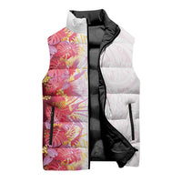 Hawaii Tropical Plant Akala Sleeveless Puffer Jacket Vibrant Polynesian Pattern LT01 - Polynesian Pride