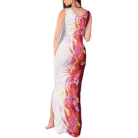 Hawaii Tropical Plant Akala Tank Maxi Dress Vibrant Polynesian Pattern LT01 - Polynesian Pride