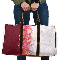 Hawaii Tropical Plant Akala Travel Bag Vibrant Polynesian Pattern LT01 Pink - Polynesian Pride