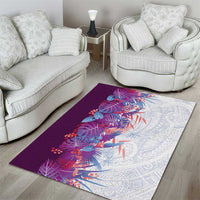 Hawaii Tropical Plant Poni Area Rug Vibrant Polynesian Pattern LT01 - Polynesian Pride