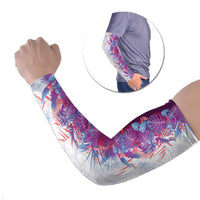 Hawaii Tropical Plant Poni Arm Sleeves Vibrant Polynesian Pattern LT01 Set of 2 Purple - Polynesian Pride