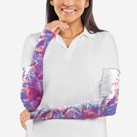 Hawaii Tropical Plant Poni Arm Sleeves Vibrant Polynesian Pattern LT01 - Polynesian Pride