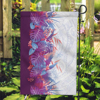 Hawaii Tropical Plant Poni Garden Flag Vibrant Polynesian Pattern LT01 Garden Flag Purple - Polynesian Pride