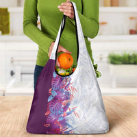 Hawaii Tropical Plant Poni Grocery Bag Vibrant Polynesian Pattern LT01 - Polynesian Pride