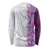 Hawaii Tropical Plant Poni Long Sleeve Shirt Vibrant Polynesian Pattern LT01 - Polynesian Pride