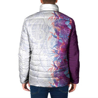 Hawaii Tropical Plant Poni Padded Jacket Vibrant Polynesian Pattern LT01 - Polynesian Pride