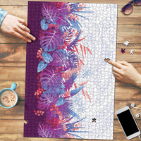 Hawaii Tropical Plant Poni Puzzle Vibrant Polynesian Pattern LT01 Purple - Polynesian Pride
