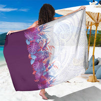Hawaii Tropical Plant Poni Sarong Vibrant Polynesian Pattern LT01 One Size 44 x 66 inches Purple - Polynesian Pride