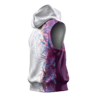 Hawaii Tropical Plant Poni Sleeveless Hoodie Vibrant Polynesian Pattern LT01 - Polynesian Pride