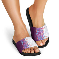 Hawaii Tropical Plant Poni Slide Sandals Vibrant Polynesian Pattern LT01 - Polynesian Pride