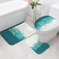 Hawaii Tropical Plant Teal Bathroom Set Vibrant Polynesian Pattern LT01 - Polynesian Pride