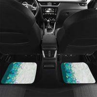 Hawaii Tropical Plant Teal Car Mats Vibrant Polynesian Pattern LT01 Set 2pcs - Back Teal - Polynesian Pride