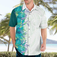 Hawaii Tropical Plant Teal Hawaiian Shirt Vibrant Polynesian Pattern LT01 - Polynesian Pride