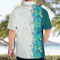 Hawaii Tropical Plant Teal Hawaiian Shirt Vibrant Polynesian Pattern LT01 - Polynesian Pride