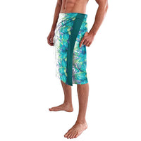 Hawaii Tropical Plant Teal Lavalava Vibrant Polynesian Pattern LT01 - Polynesian Pride