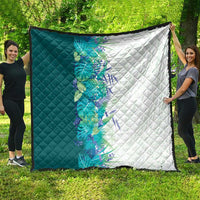 Hawaii Tropical Plant Teal Quilt Vibrant Polynesian Pattern LT01 - Polynesian Pride