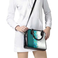 Hawaii Tropical Plant Teal Shoulder Handbag Vibrant Polynesian Pattern LT01 - Polynesian Pride