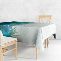 Hawaii Tropical Plant Teal Tablecloth Vibrant Polynesian Pattern LT01 - Polynesian Pride