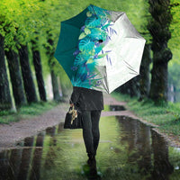 Hawaii Tropical Plant Teal Umbrella Vibrant Polynesian Pattern LT01 - Polynesian Pride