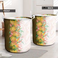 Hawaii Tropical Plant Lenalena Laundry Basket Vibrant Polynesian Pattern LT01 - Polynesian Pride