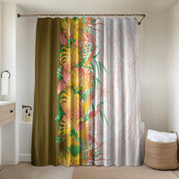 Hawaii Tropical Plant Lenalena Bathroom Set Vibrant Polynesian Pattern LT01 Shower Curtain Only Yellow - Polynesian Pride