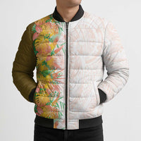Hawaii Tropical Plant Lenalena Bomber Puffer Jacket Vibrant Polynesian Pattern LT01 - Polynesian Pride