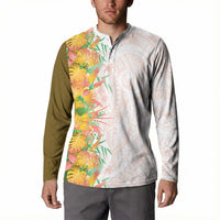 Hawaii Tropical Plant Lenalena Button Sweatshirt Vibrant Polynesian Pattern LT01 - Polynesian Pride