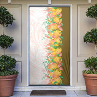 Hawaii Tropical Plant Lenalena Door Cover Vibrant Polynesian Pattern LT01 Yellow - Polynesian Pride
