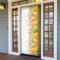 Hawaii Tropical Plant Lenalena Door Cover Vibrant Polynesian Pattern LT01 - Polynesian Pride