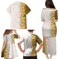 Hawaii Tropical Plant Lenalena Family Matching Puletasi and Hawaiian Shirt Vibrant Polynesian Pattern LT01 - Polynesian Pride