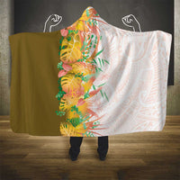 Hawaii Tropical Plant Lenalena Hooded Blanket Vibrant Polynesian Pattern LT01 - Polynesian Pride