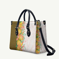Hawaii Tropical Plant Lenalena Leather Bag Vibrant Polynesian Pattern LT01 Yellow - Polynesian Pride