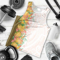 Hawaii Tropical Plant Lenalena Men Tank Top Vibrant Polynesian Pattern LT01 - Polynesian Pride