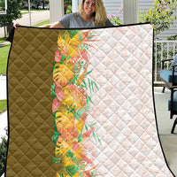 Hawaii Tropical Plant Lenalena Quilt Vibrant Polynesian Pattern LT01 Yellow - Polynesian Pride