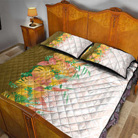 Hawaii Tropical Plant Lenalena Quilt Bed Set Vibrant Polynesian Pattern LT01 - Polynesian Pride