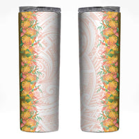 Hawaii Tropical Plant Lenalena Skinny Tumbler Vibrant Polynesian Pattern LT01 Yellow - Polynesian Pride