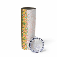 Hawaii Tropical Plant Lenalena Skinny Tumbler Vibrant Polynesian Pattern LT01 - Polynesian Pride