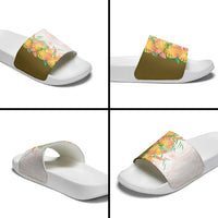 Hawaii Tropical Plant Lenalena Slide Sandals Vibrant Polynesian Pattern LT01 - Polynesian Pride