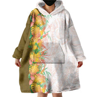 Hawaii Tropical Plant Lenalena Wearable Blanket Hoodie Vibrant Polynesian Pattern LT01 - Polynesian Pride