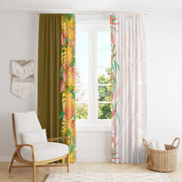 Hawaii Tropical Plant Lenalena Window Curtain Vibrant Polynesian Pattern LT01 - Polynesian Pride