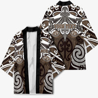 Personalised Maori Kati Mamoe Kimono Silver Fern Kowhaiwhai Art LT01 - Polynesian Pride
