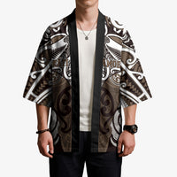 Personalised Maori Kati Mamoe Kimono Silver Fern Kowhaiwhai Art LT01 - Polynesian Pride